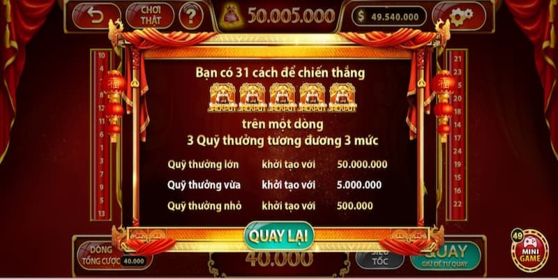 Free spin dễ dàng cùng game Thần Tài